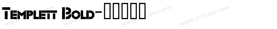 Templett Bold字体转换